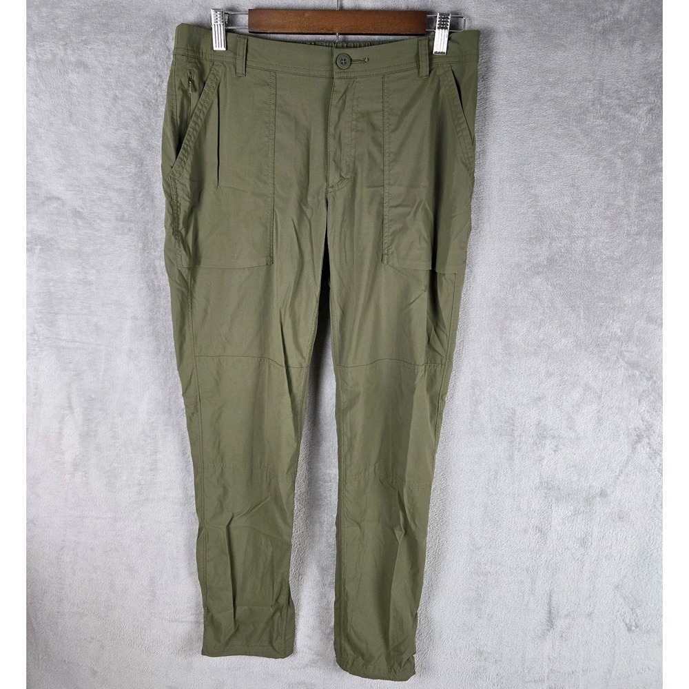 REI Co-op Pants Womens 8 Green Nylon Spandex Hiking Outdoor Travel Cargo